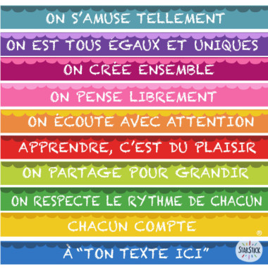 Modèle personnalisable | Décoration pour escaliers scolaires | Dans cette école...