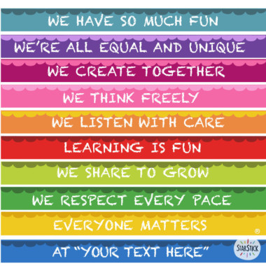 Customizable model | Decoration for school stairs | At this school...