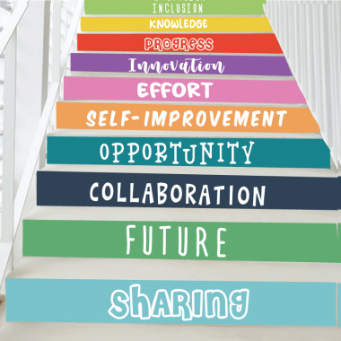 Stair decoration - Academic and personal development