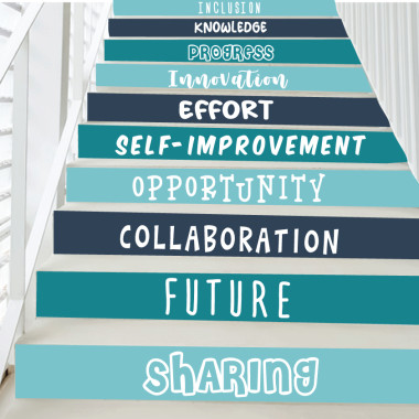 Stickers for stairs - Academic and personal development