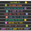 Stair and step decals - Motivational quotes and emojis