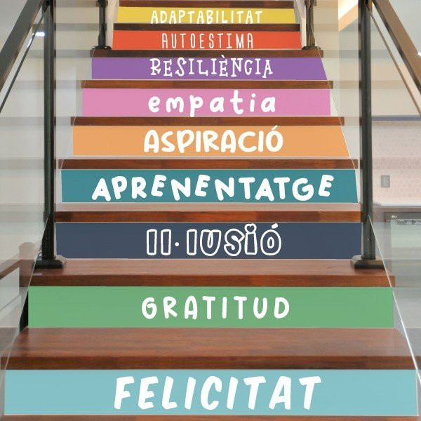 Pack de 10 esglaons - Vinils per a escales - Desenvolupament personal