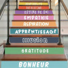 Pack de 10 marches - Vinyle pour escaliers - Développement personnel