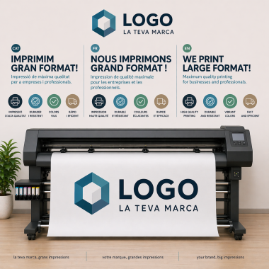 Impressió de logotips en vinil – vinil de paret personalitzat