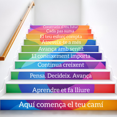 11Vinils per a escales de centres educatius | Aquí comença el teu camí