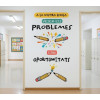 Decoració mural educativa per a escoles amb frase motivadora sobre oportunitats