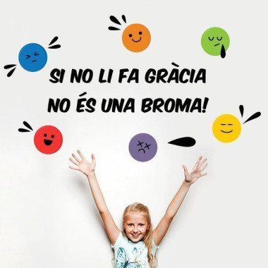 Tria idioma! Si no li fa gràcia És que no és una broma! - Vinils educatius