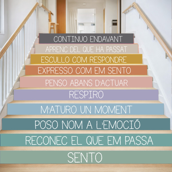 Vinils educatius per a escales · Emocions i gestió emocional