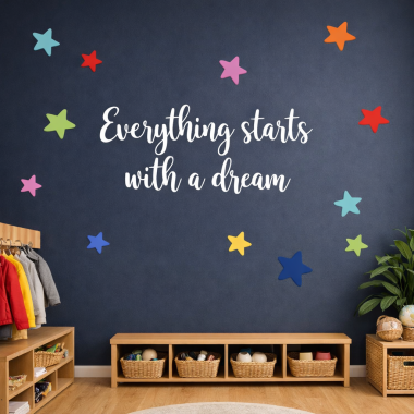 Educational values vinyls for schools — Everything begins with a dream