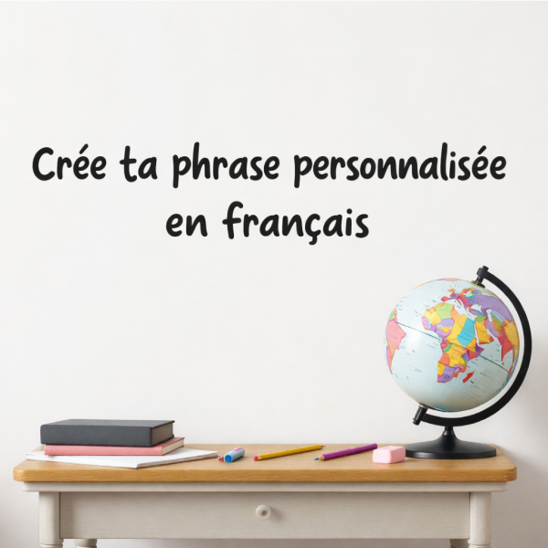 Vinyle pour enfants avec phrases personnalisées :: Vinyle décoratif pour enfants :: StarStick :: Vinyle éducatif
