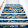 Aprèn – Vinils per decorar escales de centres educatius | Paraules educatives