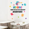 Reading takes you on the greatest adventures - Wall decals for schools and institutes