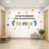 Décoration scolaire - Vous pouvez - Stickers décoratifs avec des phrases motivantes