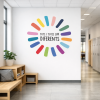 Vinil educatiu Tots som diferents | Decoració escolar igualtat i diversitat