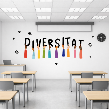 Tria idioma! Diversitat - Vinils decoratius per a escoles i instituts