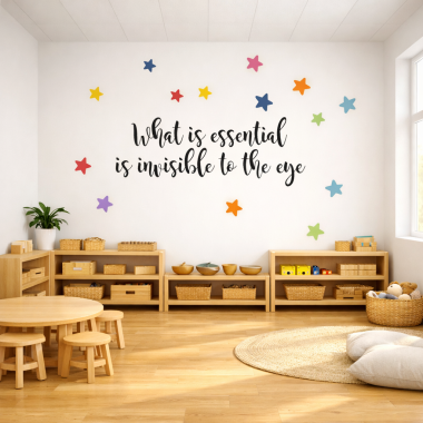 Decorative Wall Sticker | What is Essential is Invisible to the Eye - Decorative Decals