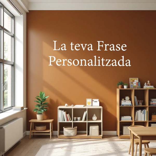 Vinil de paret amb frase personalitzada elegant | Text adhesiu a mida