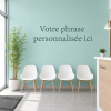 Sticker mural élégant avec phrase personnalisée | Texte adhésif personnalisé