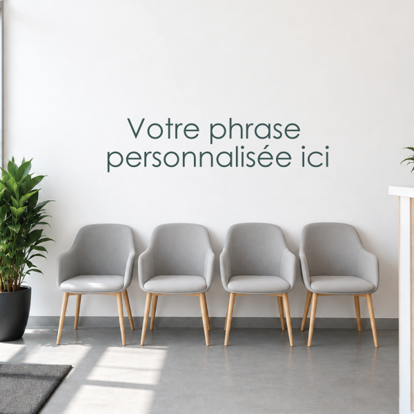 Sticker mural personnalisé avec phrase | Texte adhésif personnalisé
