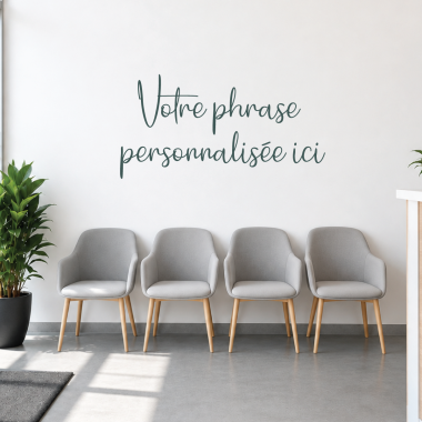 Sticker mural personnalisé avec la phrase « Trazo » | Texte adhésif personnalisé