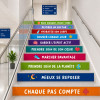 Stickers pour escaliers de centres de santé | Chaque pas compte
