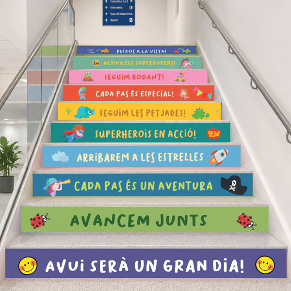 Vinils per decorar escales | Avui serà un gran dia