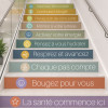 Stickers décoratifs pour escaliers d’hôpitaux | Votre santé commence ici