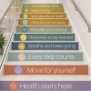 Decorative stair stickers for hospitals | Your health starts here