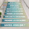 Stickers pour escaliers dans les centres de santé – Bienfaits de monter les escaliers