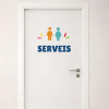 Senyalització de lavabos per a espais públics | Vinils personalitzables en diferents idiomes