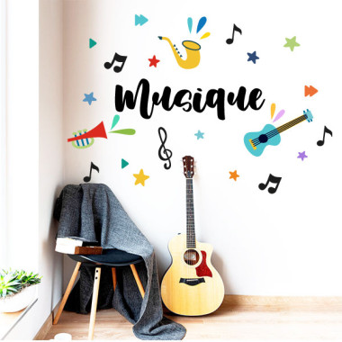 Choisissez la langue! Décoration pour salles de musique - Musique avec accessoires