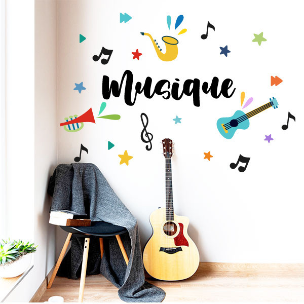 Choisissez la langue! Décoration pour salles de musique - Musique avec accessoires