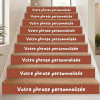 Stickers personnalisés pour escaliers avec les phrases de votre choix