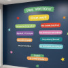 Décoration scolaire avec autocollants muraux | Règles et valeurs en différentes langues | Murs de salles de classe