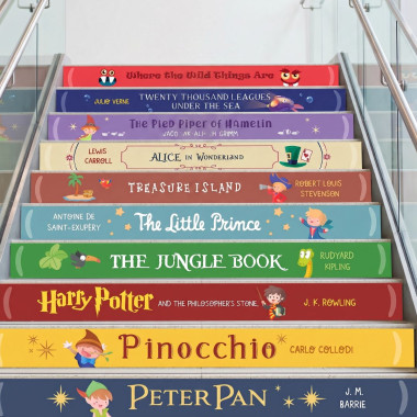 Stair and step decals - Children's stories