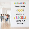 Vinil PERSONALITZAT amb el nom de l’escola – Nens i nenes increïbles