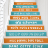 Choisissez les couleurs - Stickers pour décorer les escaliers | Règles de vie à l'école