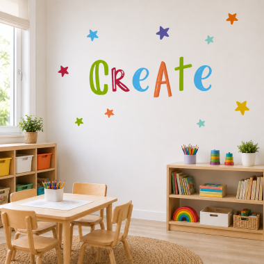 Create - Children's stickers - School decoration