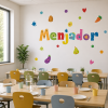 Vinils menjador escolar col·lecció Happy | Decoració educativa per escoles