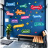 Vinil educatiu valors i motivació – Mural decoratiu per aules i escoles