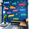 Educational values wall sticker – Motivational classroom wall mural