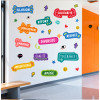 Sticker éducatif valeurs et motivation – Mural décoratif pour écoles