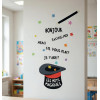 Choisissez la langue! Stickers pour décorer les écoles - Les mots magiques