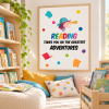 Reading Area Print - Dive into Reading - Decor for Educational Centres
