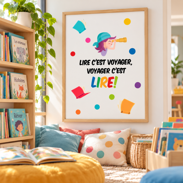 Tableau pour espaces de lecture - Lancez-vous dans la lecture