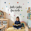 Vinil educatiu Junts i juntes fem escola decoracio inclusiva paret escola