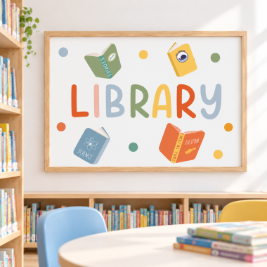 Library - Montessori Frame to Decorate Libraries