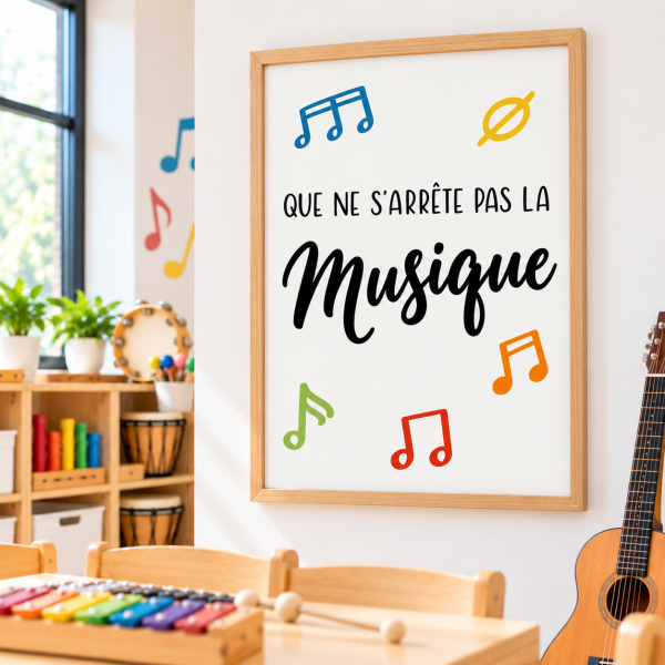 Educational Print - Let the Music Never Stop - Decor for Educational Centres