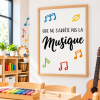 Affiche éducative - Que la musique ne s’arrête jamais - Décoration pour établissements éducatifs
