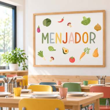 Làmina decorativa per a menjadors escolars - Decoració infantil